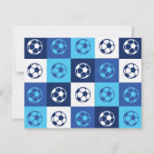 COOL SOCCER Bar Bat Mitzvah Reply Card RSVP Kaartje (Achterkant)