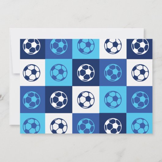 COOL SOCCER Bar Bat Mitzvah Uitnodiging (Achterkant)