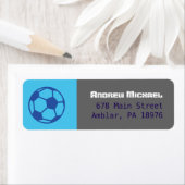 COOL SOCCER Bar Mitzvah retouradres label (Insitu)