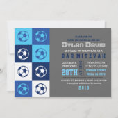 COOL SOCCER Bar Mitzvah Uitnodiging (Voorkant)