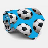 Cool Soccer Football Pattern | Sport Stropdas (Opgerold)
