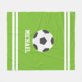 Cool Soccer Gepersonaliseerde Kinderen Fleece Deken (Voorkant (Horizontaal))