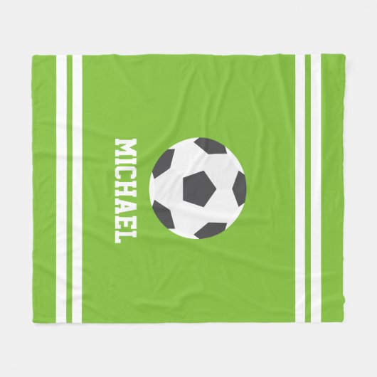 Cool Soccer Gepersonaliseerde Kinderen Fleece Deken (Voorkant (Horizontaal))