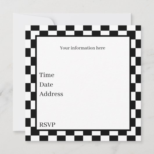 Cool Soccer Pizza Party Kaart (Achterkant)