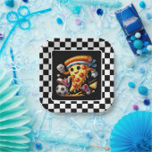 Cool Soccer Pizza Party Papieren Bordje (Feest)