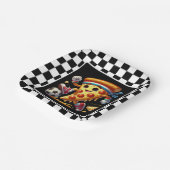 Cool Soccer Pizza Party Papieren Bordje (Gebogen)