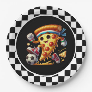 Cool Soccer Pizza Party Papieren Bordje
