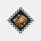 Cool Soccer Pizza Party Servet (Hoek)