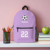 Cool Soccer Theme gepersonaliseerd Bedrukte Rugzak