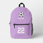 Cool Soccer Theme gepersonaliseerd Bedrukte Rugzak (Voorkant)