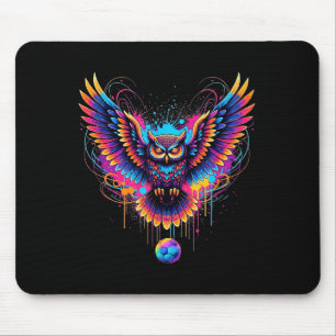 Cool Soccer Uil Kunst Verfspatten Design Muismat