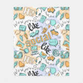 Cool Social Media fleece dekens (Voorkant)