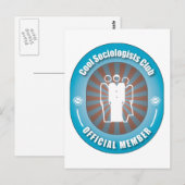Cool Sociologists Club Briefkaart (Voorkant / Achterkant)