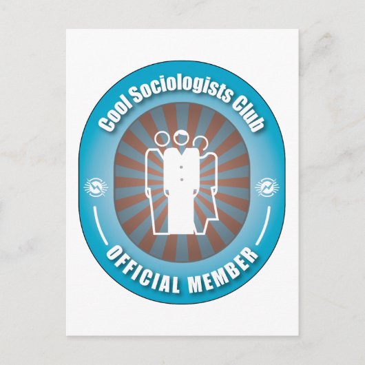 Cool Sociologists Club Briefkaart (Voorkant)