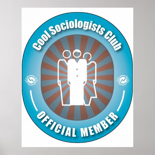 Cool Sociologists Club Poster (Voorkant)