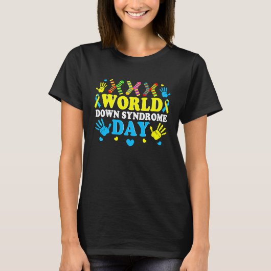 Cool Socks World Down Syndrome Awareness Supporter T-shirt (Voorkant)