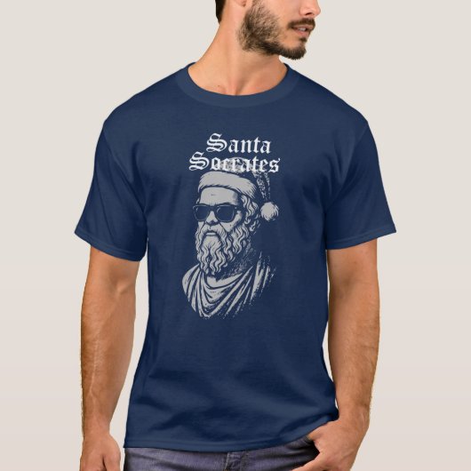 Cool Socrates Kerstman T-shirt (Voorkant)