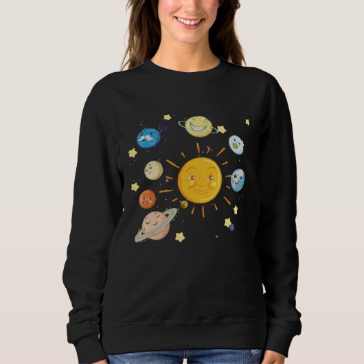Cool Solar System for Men Women Kids Trui (Voorkant)