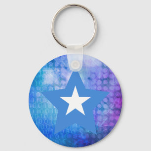 Cool Somalia Flag Star Sleutelhanger