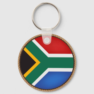 Cool South Africa Flag Seal Sleutelhanger