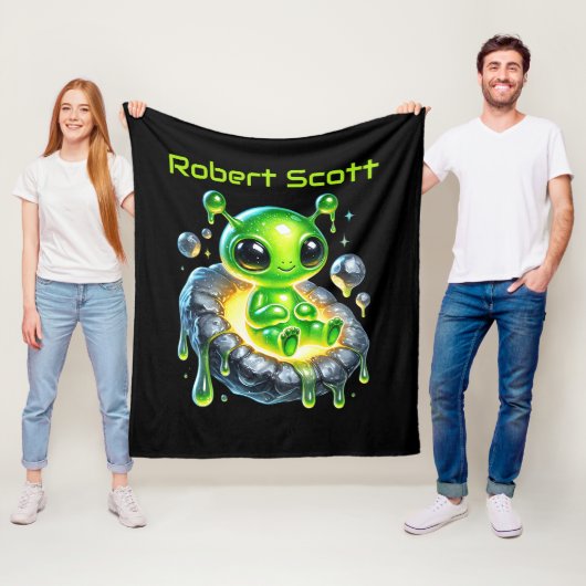 Cool Space buitenaardse jongens Fleece Deken (In situ)