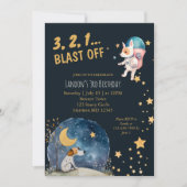 Cool Space Dogs Jongens Derde Verjaardag Kaart (Voorkant)