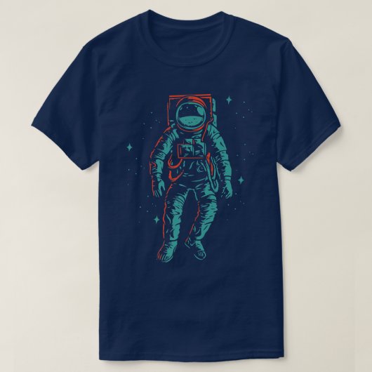 Cool space eplorer shuttle astronaut earth t-shirt (Design voorkant)