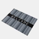 COOL Space Grey Contemmodern Abstract patroon Deurmat (Schuin)