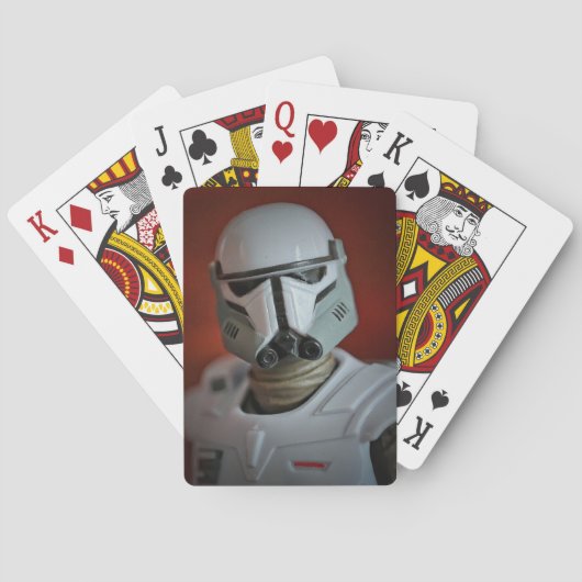 Cool Space Sci-Fi Speelgoed-fotografie Pokerkaarten (Achterkant)