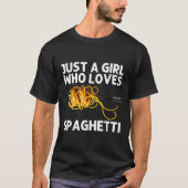 Cool Spaghetti Art For Girls Women Italian Food Pa T-shirt (Voorkant)