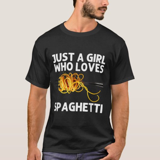 Cool Spaghetti Art For Girls Women Italian Food Pa T-shirt (Voorkant)