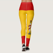 Cool Spain Flag Mode Leggings (Achterkant)