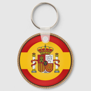 Cool Spain Flag Seal Sleutelhanger