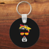 Cool Spanish Coffee Mama Mom Girl Sis Aunt Spain F Sleutelhanger (Voorkant)