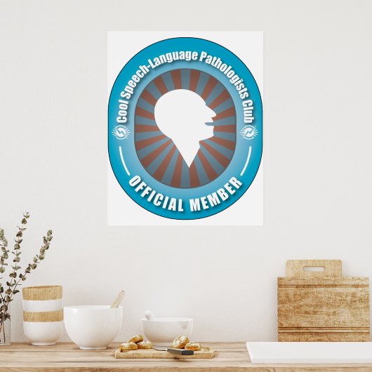 Cool Speech Language Pathologists Club Poster (Keuken)