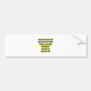 Cool Speech Teacher is GEEN Oxymoron Bumpersticker