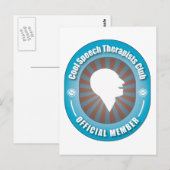 Cool Speech Therapists Club Briefkaart (Voorkant / Achterkant)