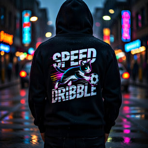 Cool Speed Dribble Kat Voetbal Voor Atleten & Game Hoodie