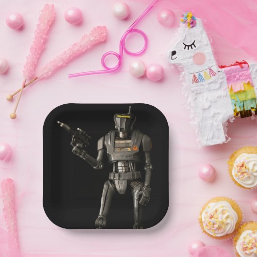 Cool Speelgoed Fotografierobot Papieren Bordje (Feest)