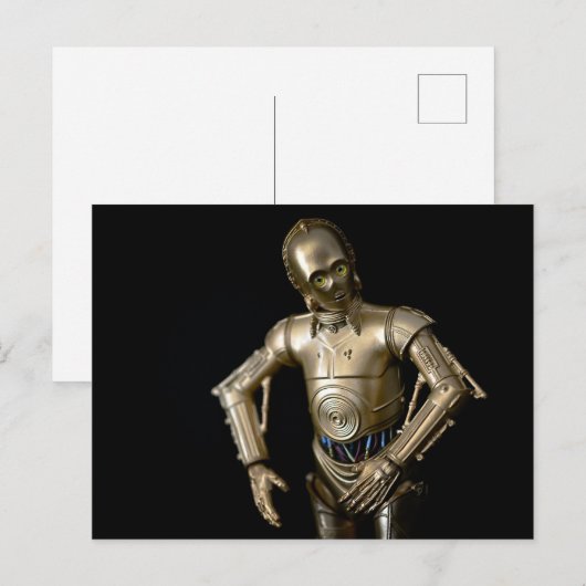 Cool speelgoed Robot foto Feestdagenkaart (Voorkant / Achterkant)