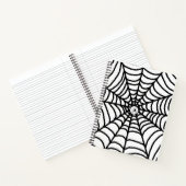 Cool Spider Web Spiral Notitieboek (Binnen)