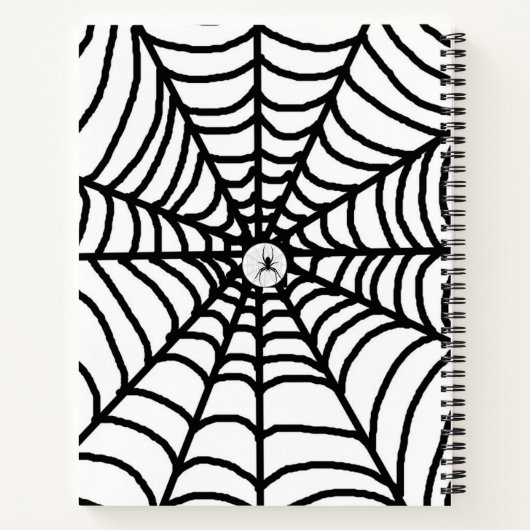 Cool Spider Web Spiral Notitieboek (Achterkant)