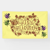 Cool Spiders Halloween Decorations Halloween Party Spandoek (Horizontaal)