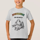 Cool Spinosaurus Dinosaur T-Shirt (Voorkant)