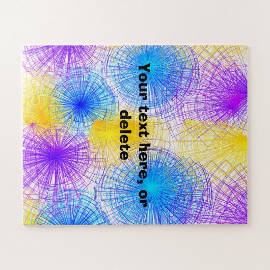 Cool spiral Circles Puzzle Legpuzzel (Horizontaal)