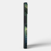 Cool Spirals Beige Green Turquoise Fractal Art Case-Mate iPhone Case (Achterkant / Rechts)