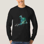 Cool splash pool 8-ball biljart speler t-shirt (Voorkant)