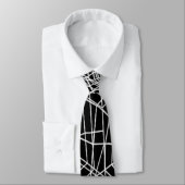 Cool Spooky Spider Web Satin Necktie Stropdas (Gebonden)