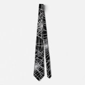 Cool Spooky Spider Web Satin Necktie Stropdas (Voorkant)