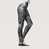Cool Spooky Spider Webs Pattern occult Style Leggings (Rechts)